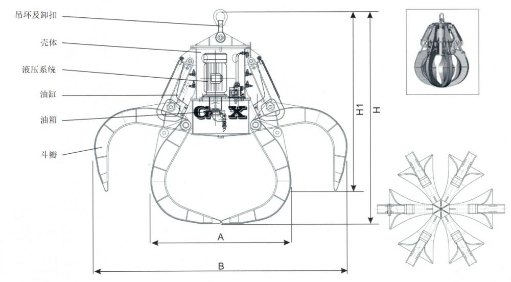 DYZ电动液压多瓣抓斗外形尺寸图.jpg