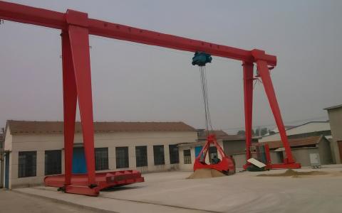 5吨及10吨MHZ型电动葫芦抓斗门式起重机技术参数