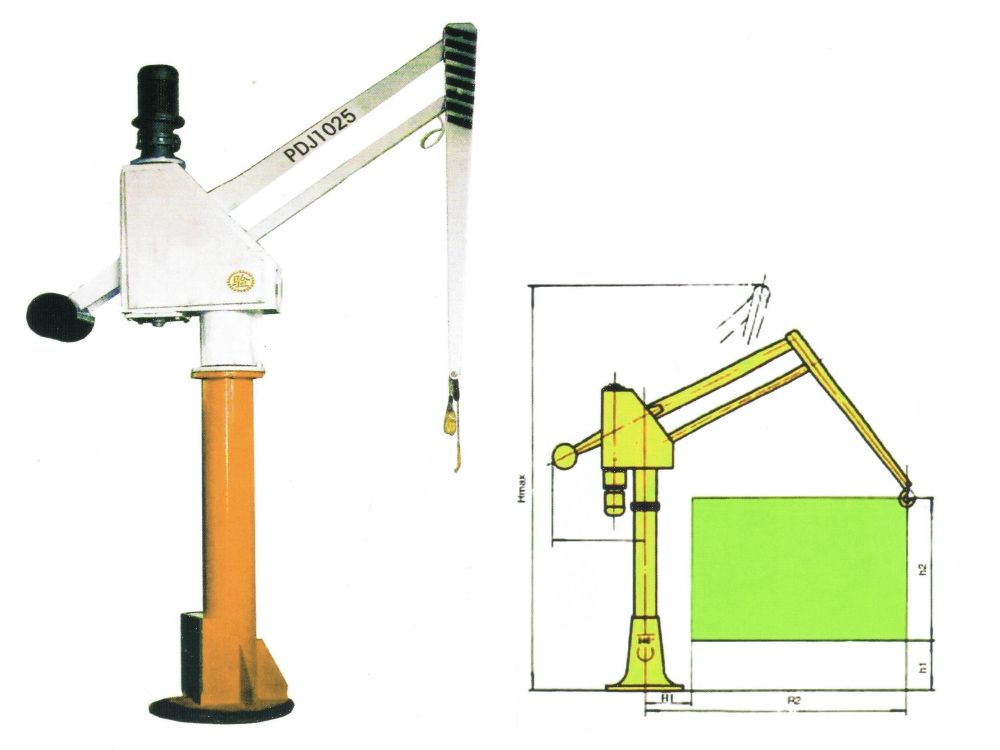 PDJ系列平衡吊实物及外形尺寸图片