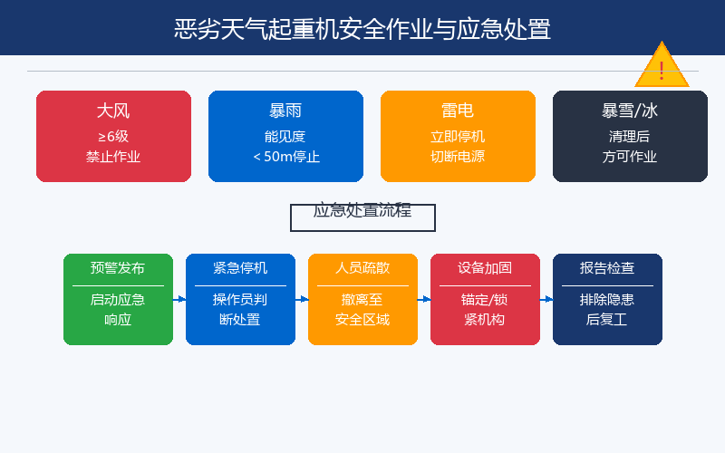 起重机恶劣天气下的安全作业规定与应急处置预案